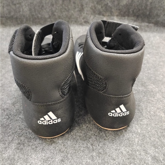 New Adidas Men's Black and White High-Top Sneakers - Picture 5 of 7